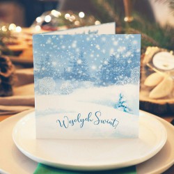 KARTKA świąteczna z Twoimi życzeniami Magia Świąt (+srebrna koperta)