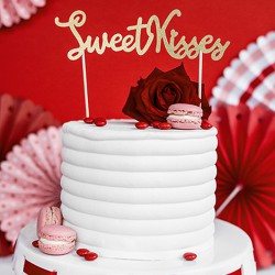 TOPPER na tort na Walentynki Sweet Kisses
