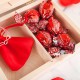 PREZENT na Walentynki w pudełku Róże Bransoletka Nieskończoność POZŁACANA