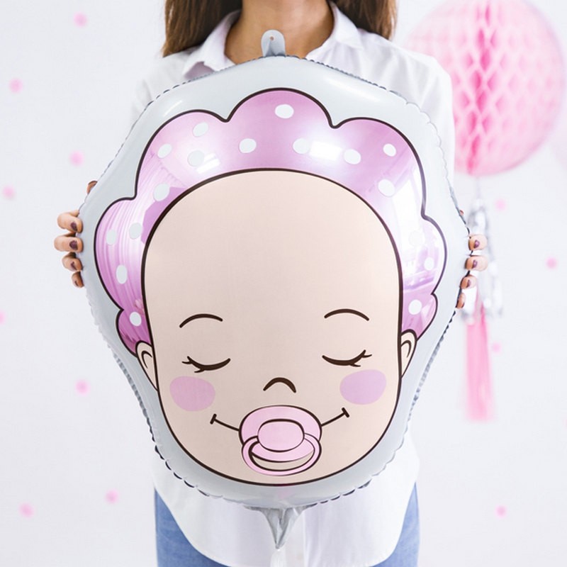 Balon foliowy na Baby Shower dziewczynka