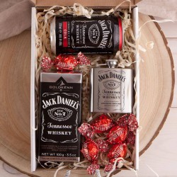 PREZENT świąteczny dla Niego Z PODPISEM pudełko Czekolada z whiskey