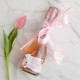 WINO MUSUJĄCE Premium Z IMIENIEM 200ml Rosegold Flowers ZE SŁOMKĄ