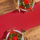 BIEŻNIK świąteczny obrus flizelinowy CZERWONY 40cmx24m