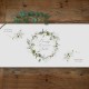 BIEŻNIK z imieniem na Komunię Obrus Wianuszek z kwiatami 42cmx5m