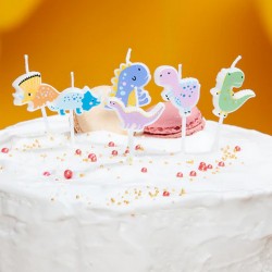 ŚWIECZKI na tort urodzinowy Dinozaury 6szt