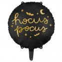 BALON na Halloween foliowy Hocus Pocus CZARNY 45cm