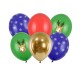 BUKIET z balonów świąteczny Rudolf MIX 6szt