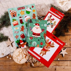 PREZENT świąteczny dla dziecka Z IMIENIEM Poduszka, notes, kubek, czekolada MEGA ZESTAW