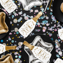 SERWETKI na Sylwestra w kształcie Butelki Happy New Year 20szt