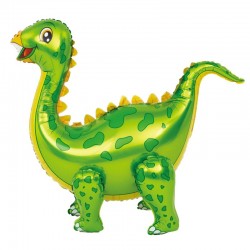 BALON na Roczek i urodziny foliowy Dinozaur 3D zielony 58x92cm