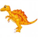 BALON na Roczek i urodziny foliowy Dinozaur 3D pomarańczowy 60x75cm KONIEC SERII