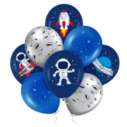 BUKIET z balonów na Roczek i urodziny Kosmos 30cm 8szt