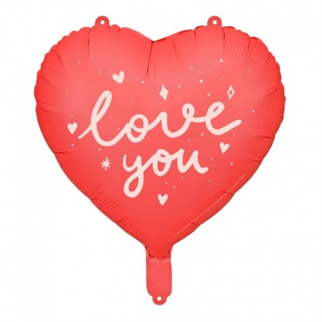 BALON na Walentynki Zaręczyny foliowy Miłosne Serce 35cm