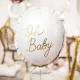 BALON na Baby Shower, narodziny foliowy z napisem Oh Baby 53x69cm