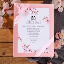 PREZENT na 50 urodziny Z IMIENIEM Zestaw do sushi Różowy MEGA LUX
