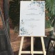 TABLICA powitalna Nasza Historia 50x70cm Niebieskie Kwiaty