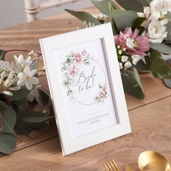 DEKORACJA stołu na panieński Tabliczka (+ramka) Różowe Kwiaty
