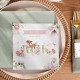 ZESTAW dekoracji stołu na Roczek dziewczynki serwetki+kieszonki Zwierzątka