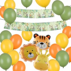 ZESTAW balonów i dekoracji na Urodzinki Safari MEGA DUŻY