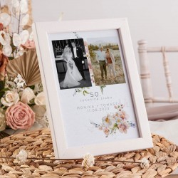 PREZENT na Rocznicę Ślubu rama ze zdjęciami Polne Kwiaty