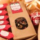 KOSZ prezentowy świąteczny firmowy w pudełku z ŻYCZENIAMI od Ciebie Czerwone Święta