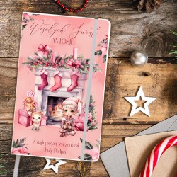 PAMIĘTNIK dla dzieci notatnik świąteczny Z IMIENIEM Elf 80 kartek czystych