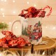 KUBEK świąteczny na prezent + cukierki Z IMIENIEM Magicznych Świąt W OPAKOWANIU