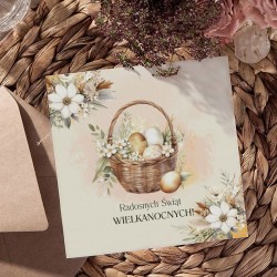 KARTKA na Wielkanoc z życzeniami (+koperta)