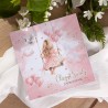 ZAPROSZENIA na Chrzest dziewczynki różowe delikatne 10szt (+koperty)