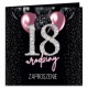 ZAPROSZENIA na 18 urodziny Pink Balloon Diamond 10szt (+koperty)