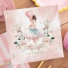 ZAPROSZENIA na urodziny dziewczynki różowe piękne 10szt (+koperty)