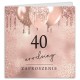 ZAPROSZENIA na 40 urodziny Glamour Glitter 10szt (+czarne koperty)