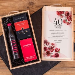 PREZENT na 40 urodziny Z IMIENIEM Elegant Red