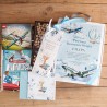 Mądry PREZENT na Komunię dla chłopca dla fana samolotów z książką i klockami LEGO
