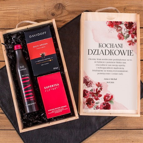 PODZIĘKOWANIE dla Chrzestnych/Dziadków ślub Z IMIONAMI Elegant Red