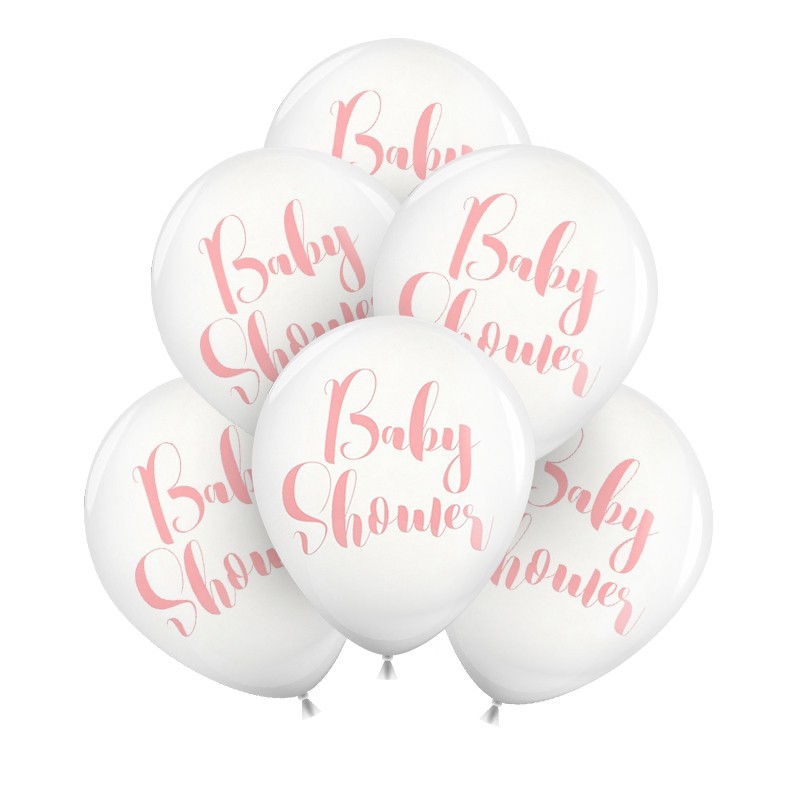 balony na baby shower dziewczynki