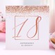 ZAPROSZENIA na 18 glamour Rosegold Confetti 10szt (+koperty)
