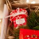 PREZENT świąteczny Kubek+miód+krówki Czerwone Święta Z IMIENIEM