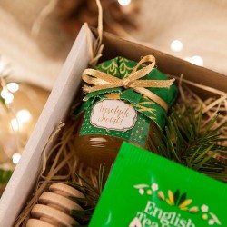 PREZENT świąteczny miód w słoiczku Zielone Święta
