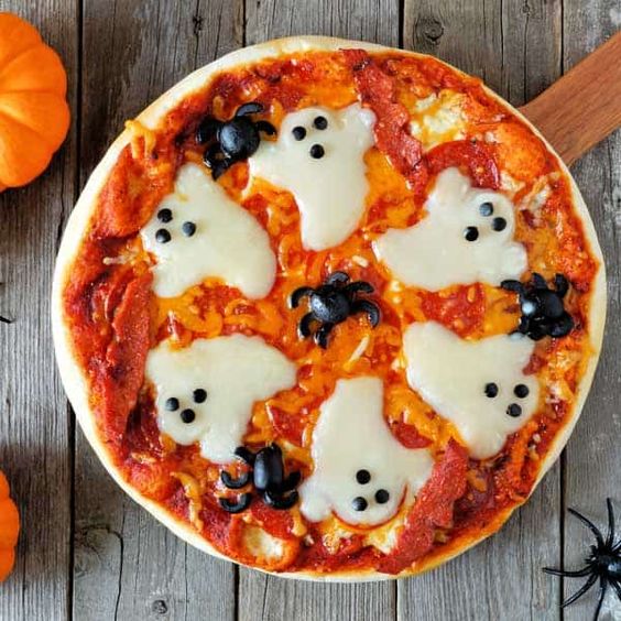 Pizza na halloween pinterest