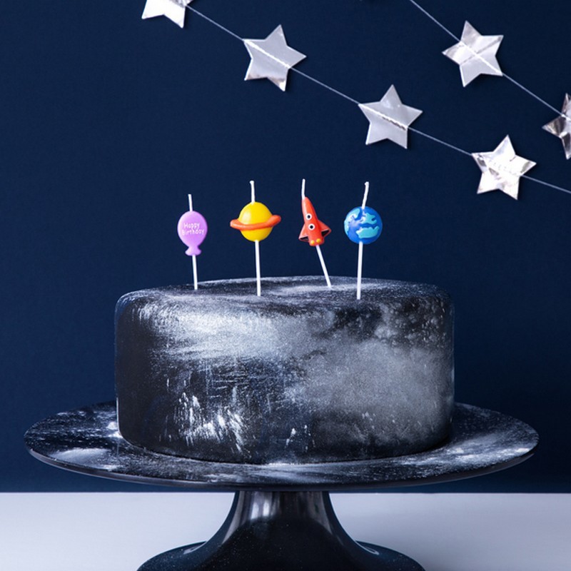 Świeczki na tort urodzinowe astronauta