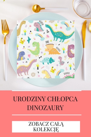 Dekoracje na Urodzinki chłopca Dinozaury